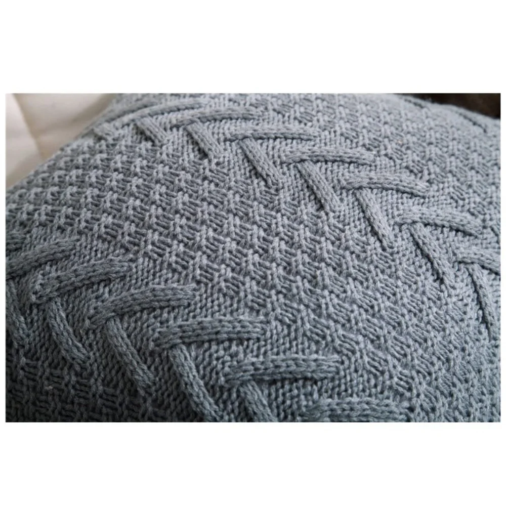 Classic White Textured Chic Fall/Winter Trendy Cute Accent Pillow for Bed/Sofa